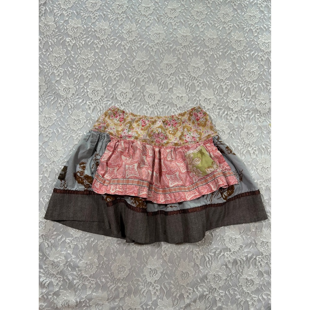 Matilda Jane Kids Tiered Skirt Floral Paisley 4 Cottagecore Prarie Boho Fall